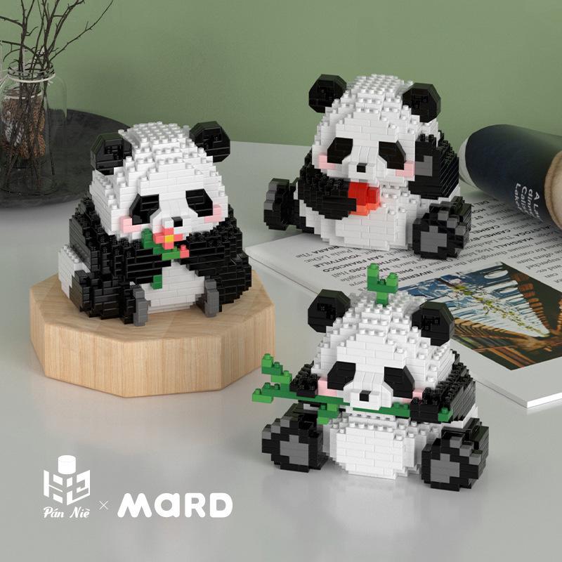 Panda Building Blocks - Girl's Birthday Gift | Educational Assembled Toy | Compatible with Lego