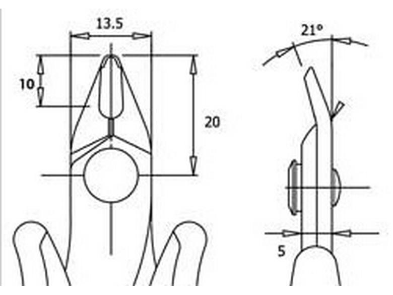 Splash-Proof Leather Cutting Pliers TRE 03AB/03NB