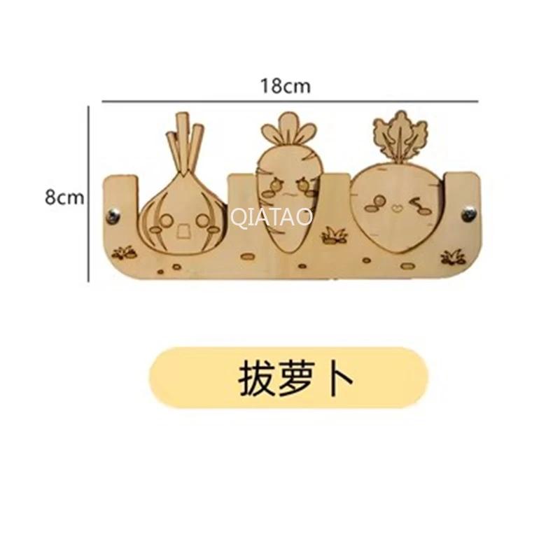 DIY Wood Accessories Montessori Busy Board Castle Sheep Animal Whales Bus Wall Toy Training Material Pack Educational Toy For Ch