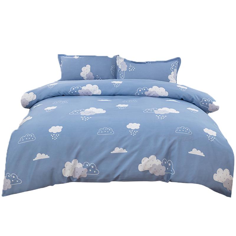 Class A Brushed Fabric Four-Piece Bed Sheet Set - Skin-Friendly, Ideal for Dorms
