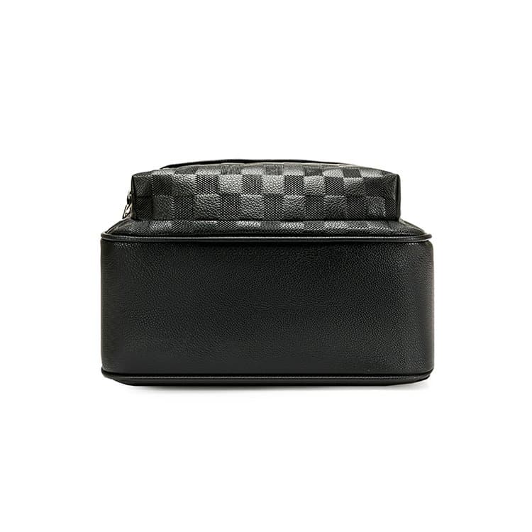 Chessboard embossed backpack large capacity women's backpack