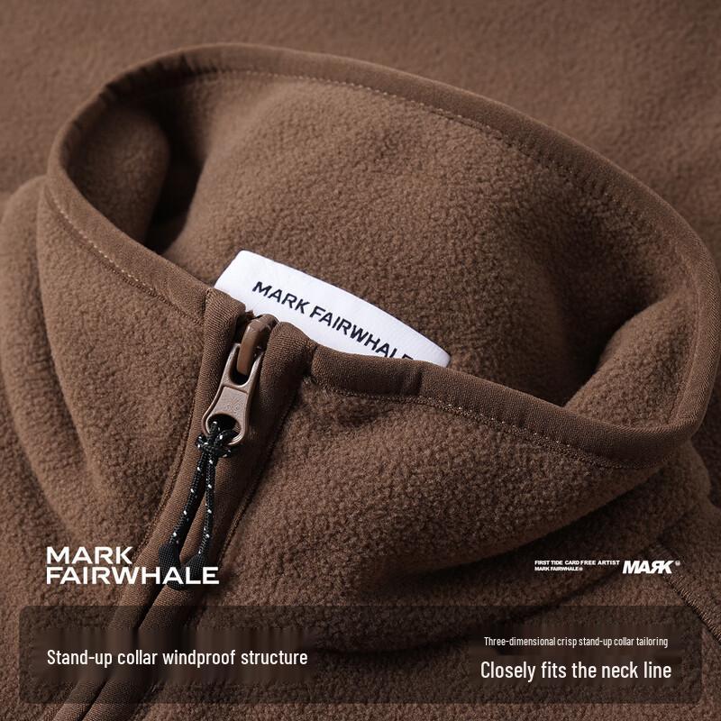 MARK FAIRWHALE Men's Stand Collar Fleece Vest