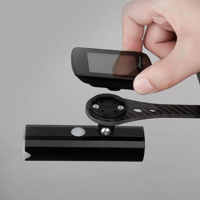 Supporto per Computer Fibra di Carbonio Manubrio da Ciclismo Supporto Esteso Porta Computer per Biciclette Accessori per Ciclismo Resistente