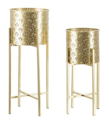 Vase Holder Golvy Set 2Pcs -B- Cm Ø 21X52-19X42