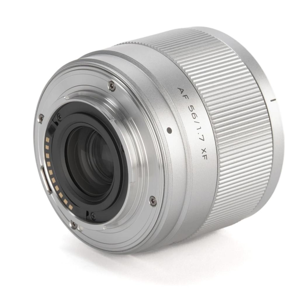 VILTROX AF 56mm XF AIR Fujifilm compatible large aperture prime F1.7 X-mount F/1.7 lens, silver.