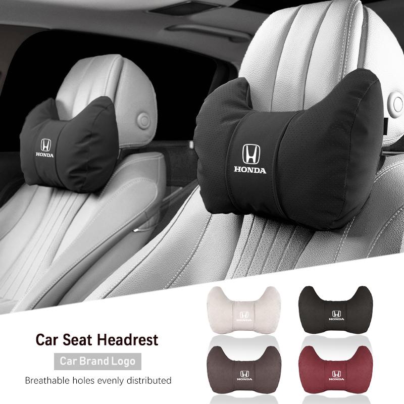 QEJMX1 U-shaped Car Headrest Auto Seat Neck Pillow Waist Pillow Set For Honda Civic Accord Crosstour Spirior Odyssey Avancier UR-V CR-Z