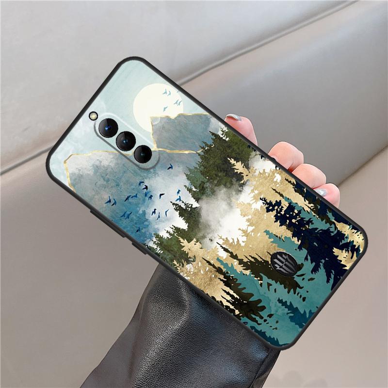 Mondglanz Wald Ozean Sterne Hülle Für ZTE Nubia Red Magic 11 10 9 8 8S 9S 10S Pro Plus 6S 7S 6 7 Für RedMagic 10 Air Cover