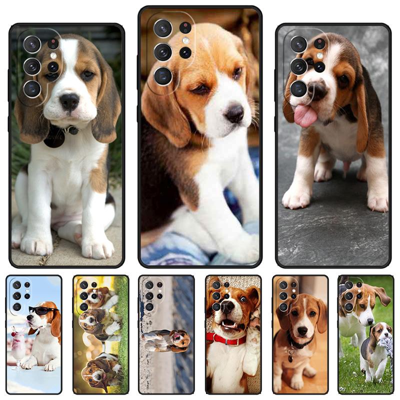 Love My Beagle Puppies Dogs Phone Case For Samsung Galaxy S24 S25 S23 S22 Ultra Note 10 20 Plus S20 S21 FE Cover