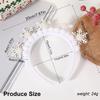 White Snowflake Headband Glittering Rhinestones Women Hair Bands Hair Decors Suitable for Holiday and Winter Gatherings
