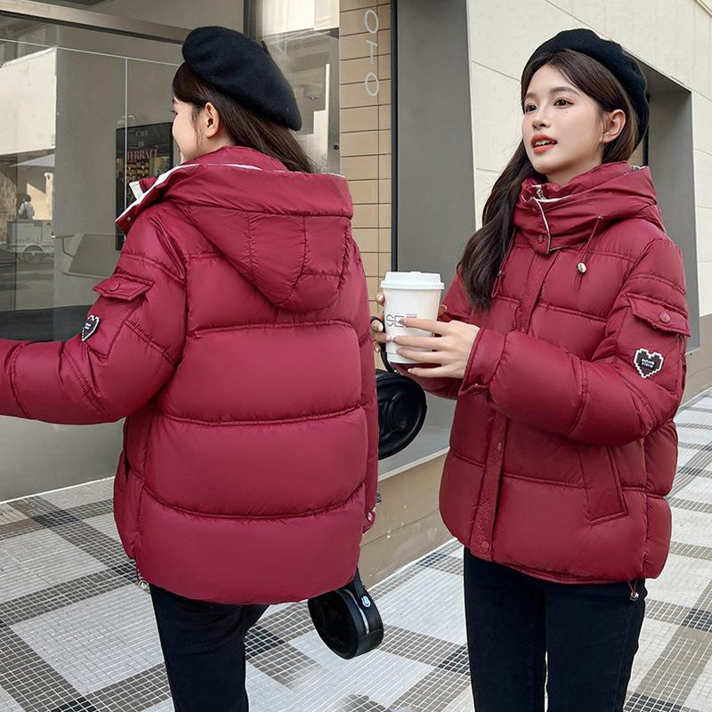 Sports style new color matching cotton-padded clothes women's winter short bread clothes small people wear thickened cotton-padded jackets