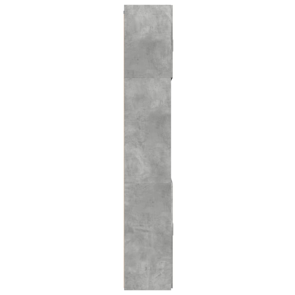 Highboard Concrete Grey 80 x 42.5 x 249 cm Wood Based Material