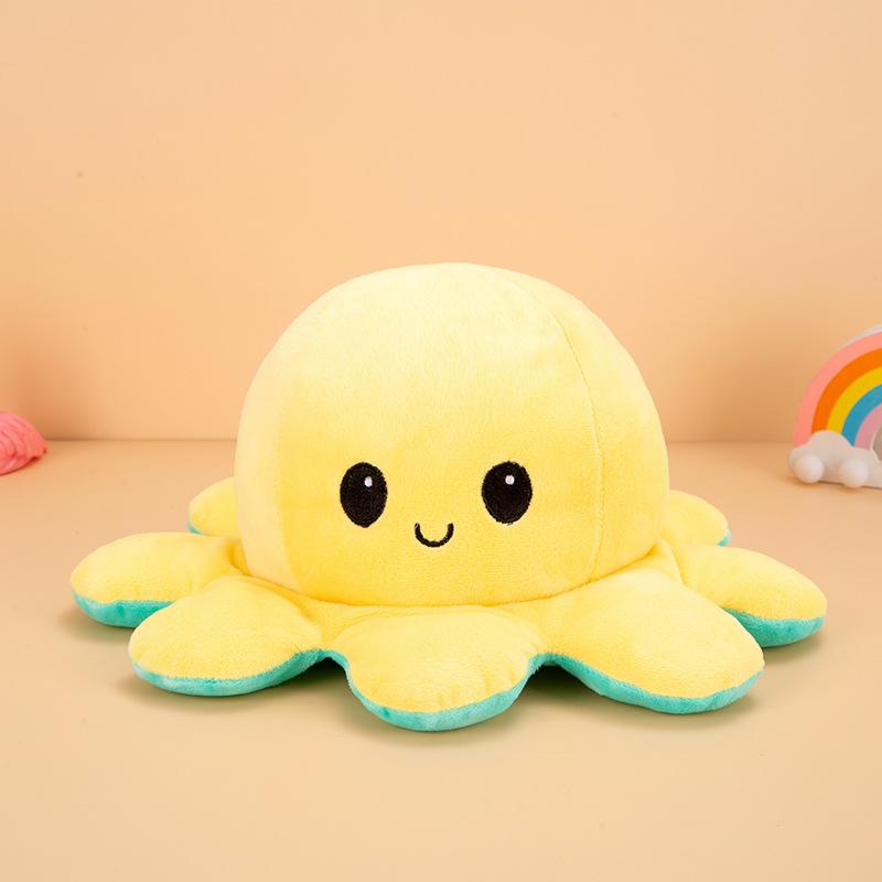 Creative Cute Funny Simulation Flip Octopus Doll Doll Throw Pillow Plush Toy Gift