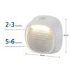 Motion Sensor Light Type-c Rechargeable 2200mA Battery Cordless Automatically Lights Up Safe Lights for Stairs Hallway Bathroom