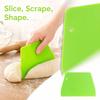 Plastic Dough Scraper Cutter, Trapezoid Baking Tool for Kneading and Cutting Dough