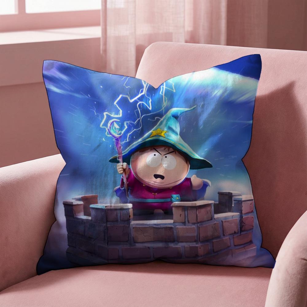 animeS sSouth p-Park Cushion Cover Multi-Scene Pillow Cover for Home & Car - Reversible, Soft & Durable for Daily Use