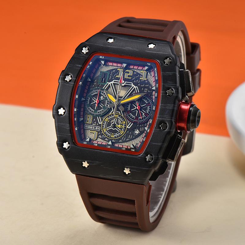 

Новые кварцевые часы с текстурой дерева, мужские, шестистрелочные, многофункциональные, с бегущей секундной стрелкой, календарем, деловые, производитель, оптовая продажа со склада