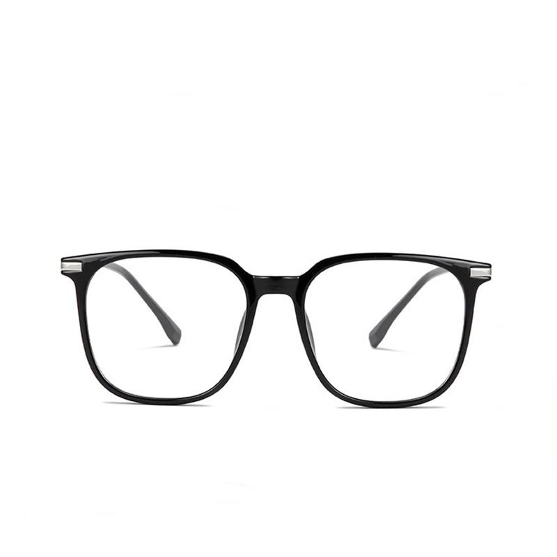 Oversized Tea Frame Square Nearsighted Glasses For Women TR90 Student Light-sensitive Glasses With Diopters 0 -0.5 -0.75 To -6.0