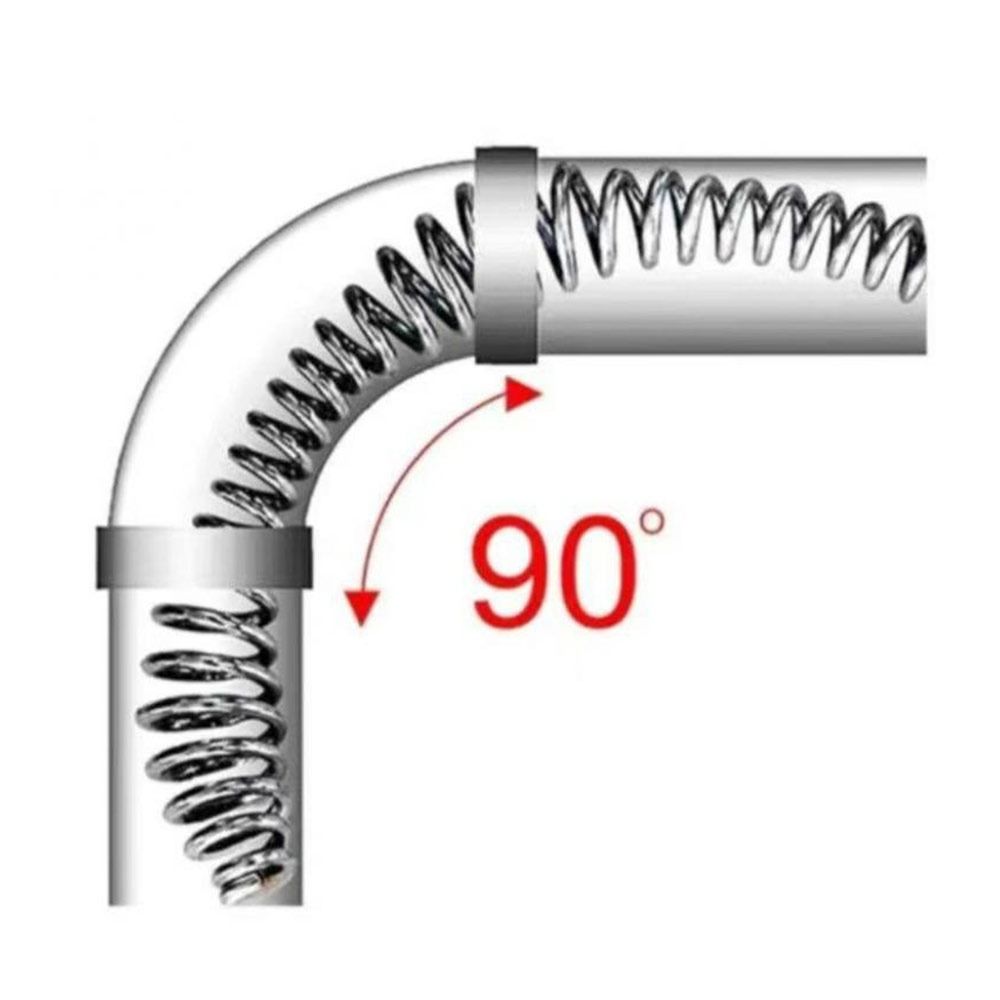 Steel Plumbing Snake Drill Powered Pipe Cleaning Cable New Drain Snake Kitchen Pipe Cleaning