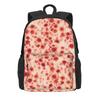 Roses Floral Backpack Pink Flowers Print Travel Backpacks Women Men Kawaii School Bags Design Big Rucksack