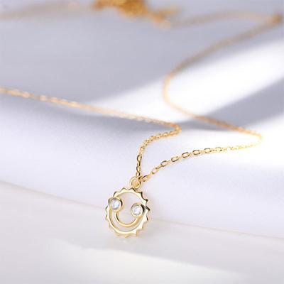 Korean Style Female Smile Necklace Temperament Handmade Creative Necklace Decoration