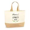 Jute Tote Bag - PLANETEE - Thank You Beloved Gymnast - Jute Canvas & Cotton - Made In France - Eco-responsible