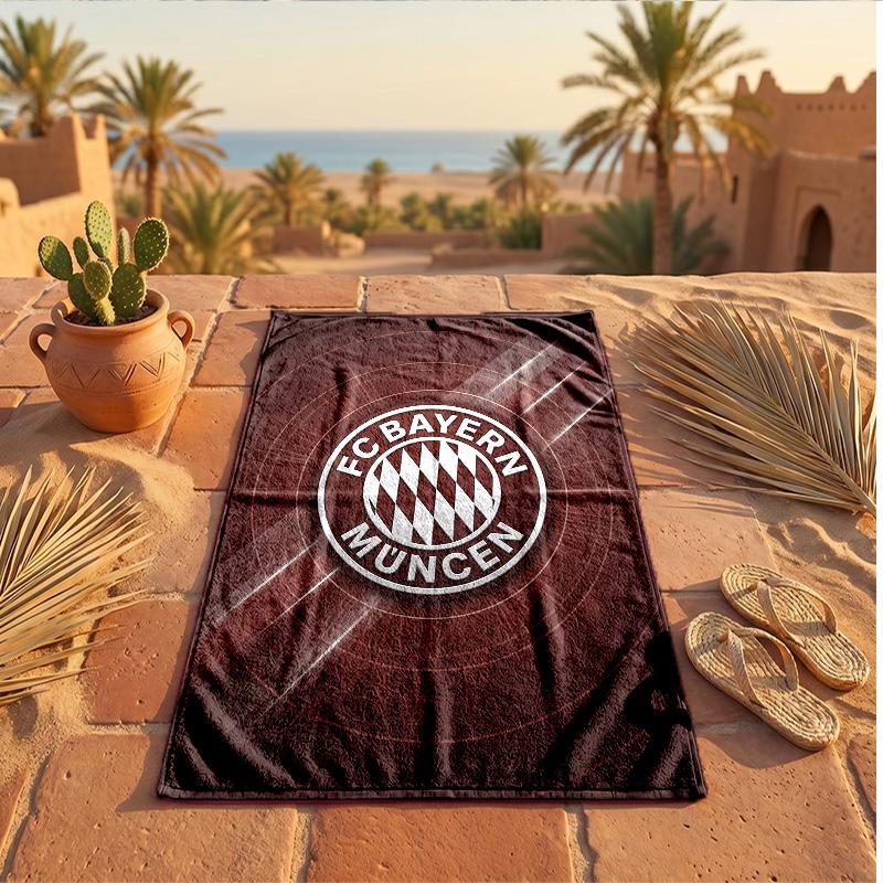 Asciugamano da Spiaggia Morbido Asciugatura Rapida Tema Bayern Monaco?Asciugamano Asciutto Per Vacanze Estive Al Mare Nuoto