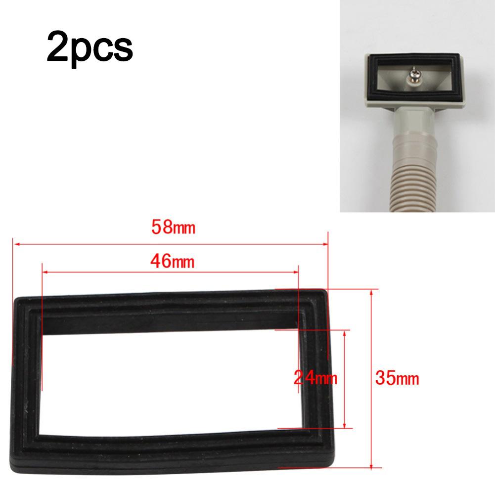 Rubber Overflow Washer Set of 2 58 x 35mm Rectangular for Kitchen Sink Overflow Engineered for Secure Seal and Leak Prevention