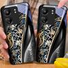 Jinmai Rød Lilla Til Xiaomi Redmi 13C Note13 12 Pro Plus 5G Note 9 13T Pro POCO X6 F5 F6 Sort Hærdet Glas Telefoncover