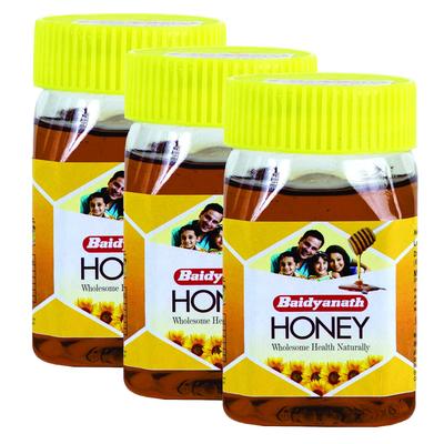 Asli Ayurved Honig Natürlicher Süßstoff Reiner Honig 250 g Packung mit 3 Energie-Boost