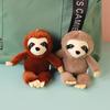 Stuffed Animals Sloth Small Pendant Simulation Soft Sloth Keychain Big Eyes Bag Charm Sloth Children Gifts