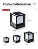 Simple Modern Outdoor Wall Light Solar-powered LED Warm White Solar Panel Included Suitable for Garden Home Use Waterproof IP65