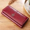 Vintage PU Leder Frauen Lange Brieftaschen Große Kapazität Geld Tasche Neue Design Handy Tasche 2 Falten Multi Karten Halter banknote Münze Geldbörse