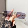 Intelligent Photosensitive Color-Changing Anti-Blue Glasses, Frameless Trimmed Flat Glasses, Can Be Equipped With Myopia Color-Changing Glasses