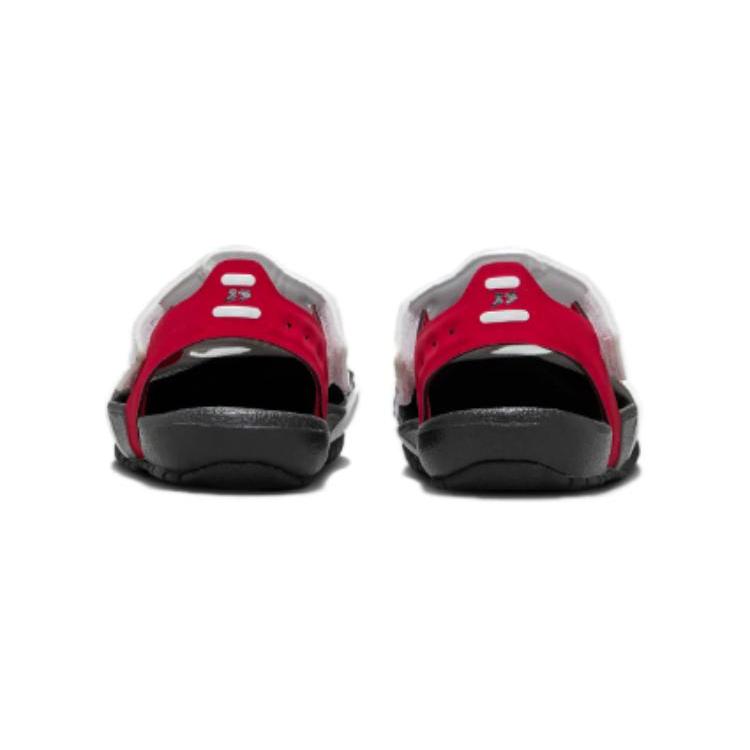 Jordan Flare Slip Resistant Abrasion Resistant Low top Toddler Shoes White Red Infant And Toddler CI7850-106
