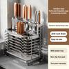Stainless Steel Fork Chopstick Drain Storage Rack Chopsticks Spoons Drainer Basket Flatware Storage Drainer Kitchen Organizer
