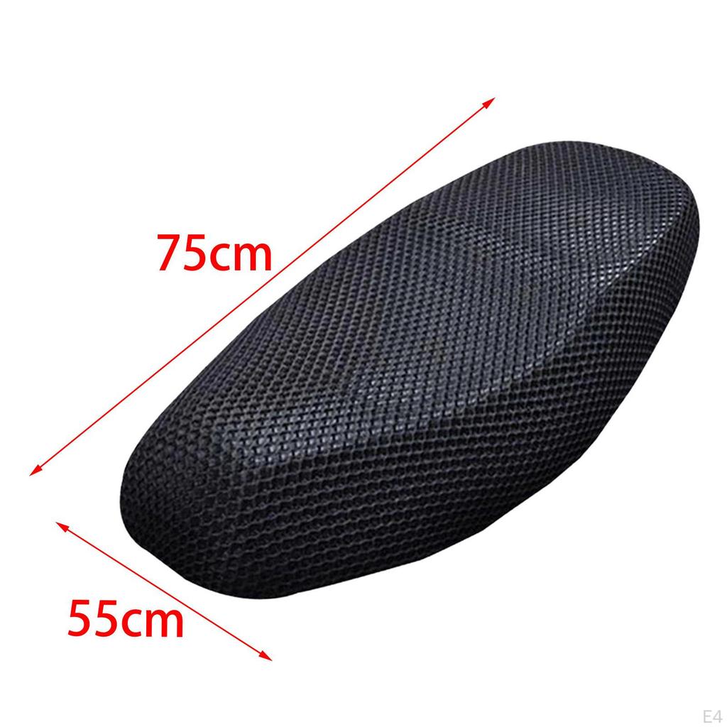 Motorcycle Seat Mesh Cover Motorbike Cushion Breathable Replace 3D Heat Resistance