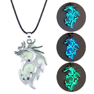 Luminous Dragon  Pendant Necklace Fashion Clavicle Chain Statement Chokers Jewelry Adjustable Collar Necklace Jewelry