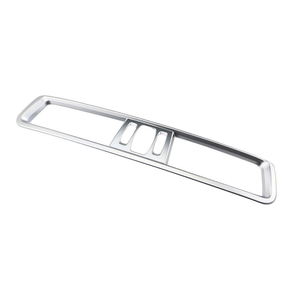 For BMW X1 F48 2016-2025 Center Console AC Outlet Cover Air Conditioning Vent Sticker Trim Decoration ABS Car-styling серебряный