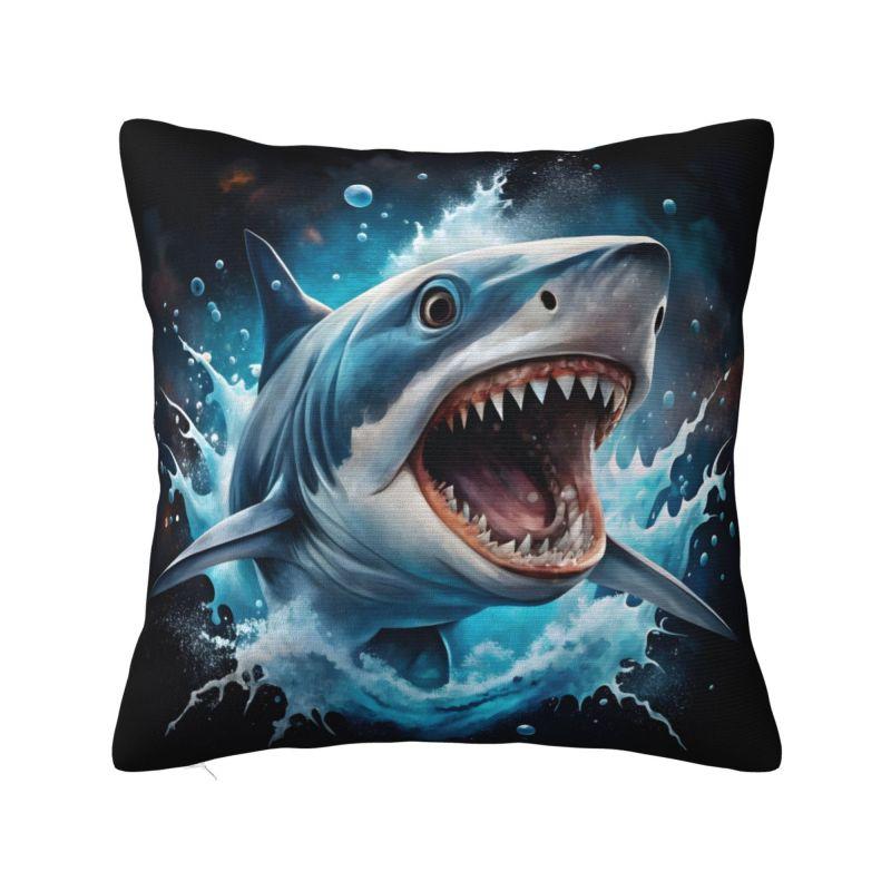 Fashion Ocean Animal Shark Cushion Covers xcm Polyester Pillow Case Sofa Chair Square Pillowcase Decoration