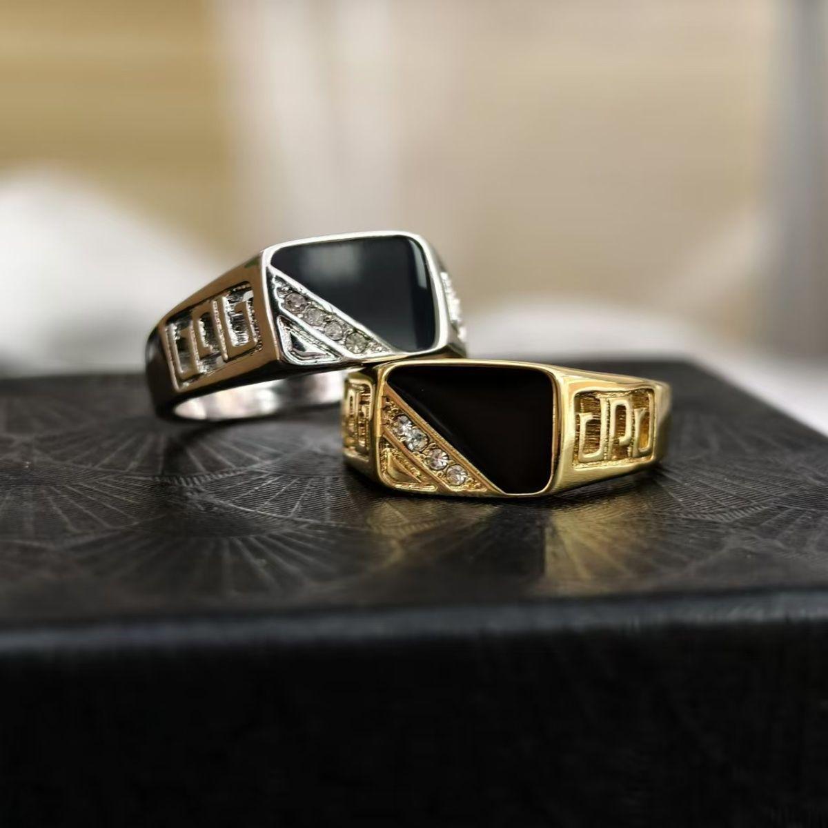 

Минималистичное геометрическое кольцо-треугольник с бриллиантовой вставкой для мужчин и женщин – Креативное, не тускнеющее, высококлассное модное кольцо для пар Size 10