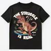 The Struggle Is Real T Rex Struggling With Sushi Unisex T-Shirt