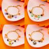 Halloween Cute Ghost Pumpkin Bat Charm Bracelet for Women Men Gold Color Metal Chain Enamel Bracelet Funny Festival Jewelry Gift