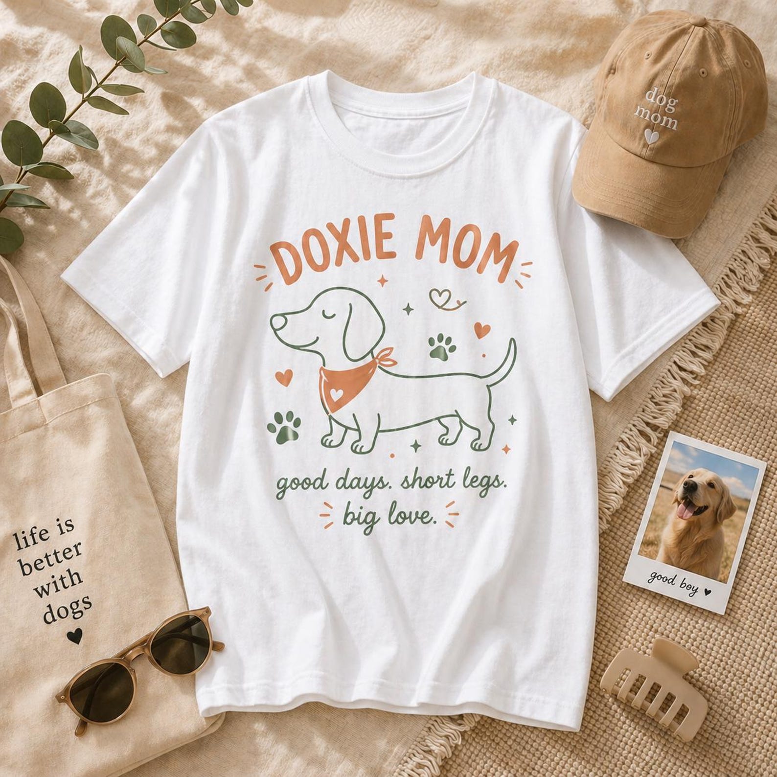 Doxie Mom Shirt – Dachshund Graphic Tee, Dog Lover Apparel, Wiener Dog Gift M