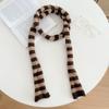Handcrafted Knit Colorblock Scarf Unisex Japanese Minimalist Chic Wrap Warm Winter Accessory 170cm