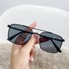 Fashion Metal Square Frame Women's Outdoor Sunglasses Classic Double Beam Glasses