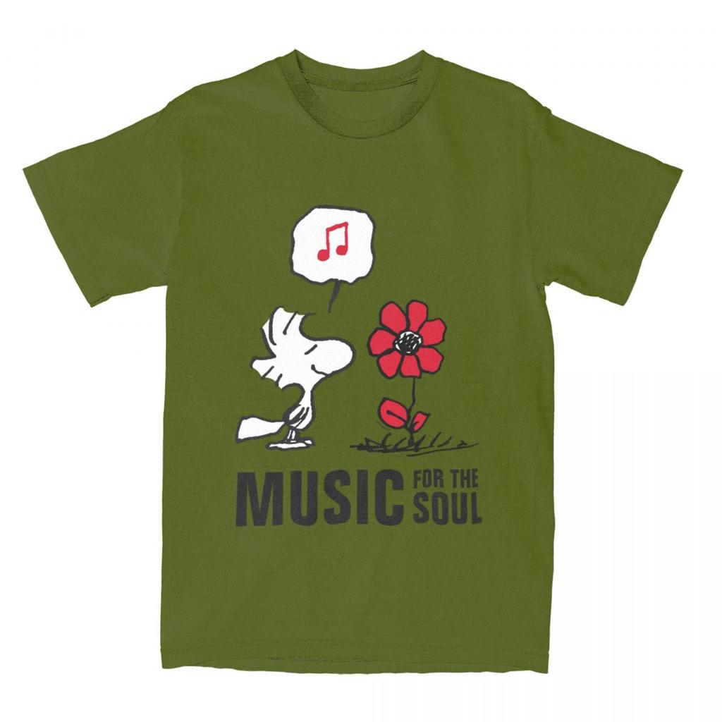 Woodstock Smelling The Flowers T Shirts Merch Men Women's 100% Cotton Vintage T-shirt Short Sleeve Clothing Adult