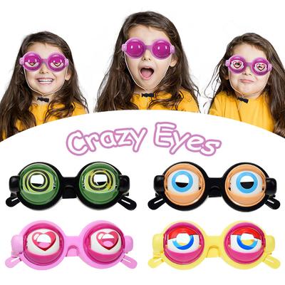 Spielerische Streich-Blink-Brille Neuheit Kreatives Spielzeug Verrückte Blinkende Große Augen Make-up Party Rollenspiel Verkleidungsspiel Kinderspielzeug