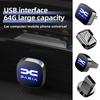 Auto Stickers Metalen USB Type-C Geheugenstick Muziek Opslag Voor Dacia Duster Logan Sandero Lodgy Dokker Stepway Mcv 2