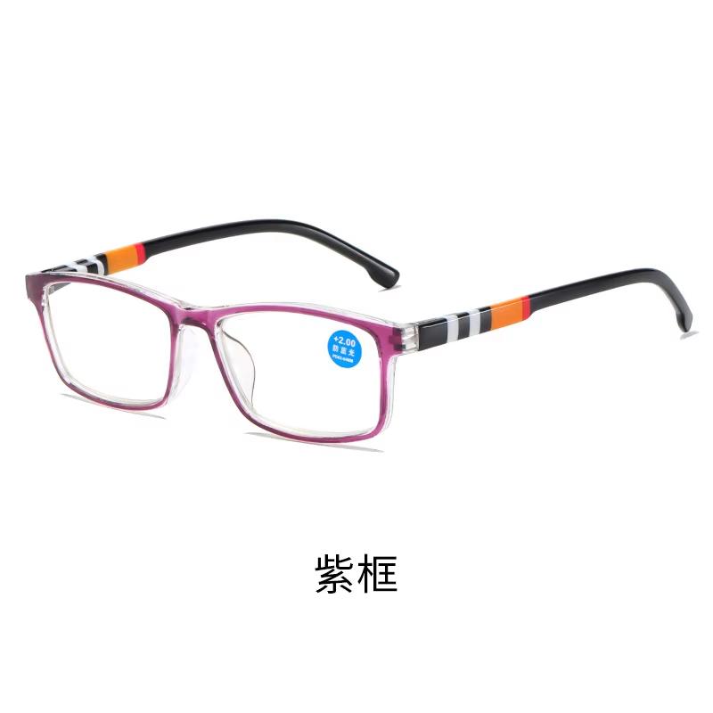 HD Presbyopic Glasses for the Elderly New Fashion Printing Anti-blue Presbyopic Glasses Spring Leg Presbyopic Glasses
