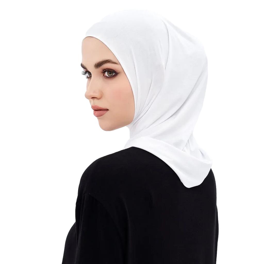 Woman Pray Inner Turban Cap Wedding Church Hijab Lightweight Hijab Hot Weather Muslims Pray Anti Uv Islamic Headscarf